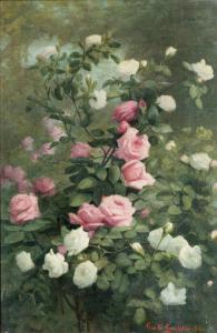 LAMBDIN George Cochran 1830-1896,Roses,1886,Hindman US 2023-10-20