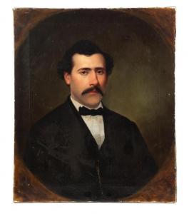 LAMBDIN James Reid 1807-1889,PORTRAIT OF A MAN,1865,Garth's US 2017-03-18