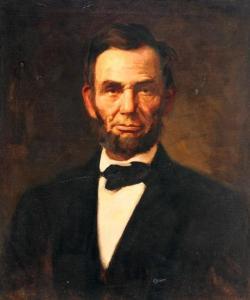 LAMBDIN James Reid 1807-1889,President Abraham Lincoln,Weschler's US 2013-09-20