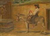 Lambeaux Jules 1858-1890,Toledo man and child on a donkey,1987,David Duggleby Limited GB 2007-11-03