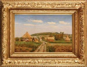 LAMBERT Antoine Eugène 1824-1903,Paysage des travaux à la campagne,Osenat FR 2019-12-01