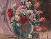 LAMBERT Camille Nicolas 1876-1963,Vase fleuri de roses,1941,Horta BE 2011-04-04