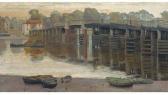 LAMBERT Edwin J 1800-1900,The old toll bridge, Putney,Christie's GB 2003-11-13