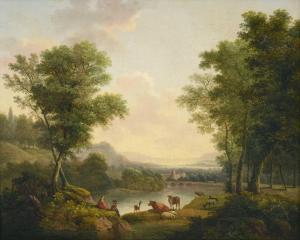 LAMBERT George 1700-1765,River Landscape,Tennant's GB 2021-11-13