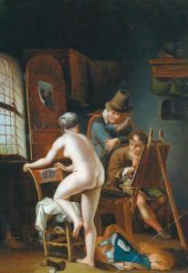 LAMBERT Johann Gerl 1740-1804,Nell’’’’atelier del pittore,Palais Dorotheum AT 2008-12-11