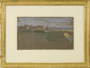 LAMBERT JR JOHN 1861-1907,Landscape with a village,Eldred's US 2016-07-14