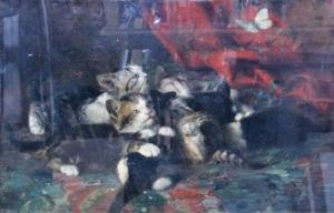 LAMBERT Léon Eugène 1865,Kittens playing,Bellmans Fine Art Auctioneers GB 2020-01-18