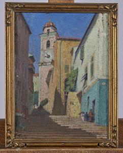 LAMBERT Louis,Ruelle à Villefranche sur Mer,19th century,Adjug'art FR 2019-03-19