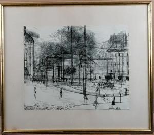 LAMBERT NAUDIN Henri 1914,Place Darcy à Dijon,20th century,Sadde FR 2020-03-19