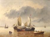 Lambert P,A Shipping Scene with Numerous Figures in Boats,19th Century,John Nicholson GB 2018-02-28