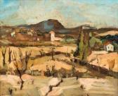 LAMBERT Raoul J 1914-1969,Paysage aux arbres décharnés,1953,Baron Ribeyre & Associés FR 2021-05-26