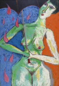 LAMBERT Robert M,Pastel Nude Woman,1996,Glerum NL 2008-12-08