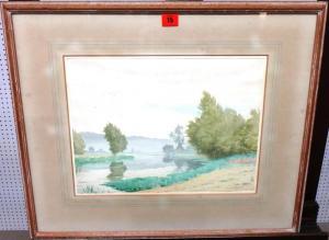 LAMBERT Terence 1951,The Avon at Breamore,Bellmans Fine Art Auctioneers GB 2016-06-18