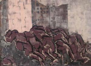 LAMBERTH Brian 1930,Warsaw Ghetto,1961,Christie's GB 2006-08-24