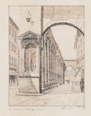 Lambertini LUDOVICO 1868-1959,Milano, Corso Vittorio Emanuele nellOttocento,1949,Minerva Auctions 2014-05-27