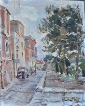 Lambiase Walter 1925-2004,Strada di città,1948,Vincent Casa d'Aste IT 2020-03-04