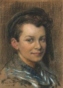 LAMBIOTTE SALKIN Maria 1872-1930,Portrait de garçonnet au ,1907,AuctionArt - Rémy Le Fur & Associés 2023-12-12
