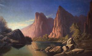 LAMBOURNE Alfred William 1850-1926,Rio Virgen - Southern Utah,1877,Jackson Hole US 2020-09-19