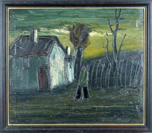LAMBRÉ Sylvain 1889-1958,Retour à la chaumière,Galerie Moderne BE 2021-11-15