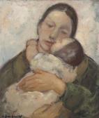 LAMBRECHT Constant 1915-1993,Mother and child,Bernaerts BE 2010-06-21