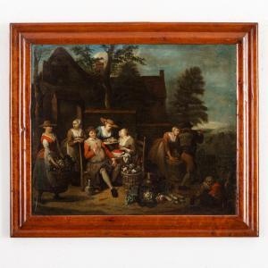 LAMBRECHTS Jan Baptist 1680-1731,Scena di mercato,Wannenes Art Auctions IT 2023-09-25