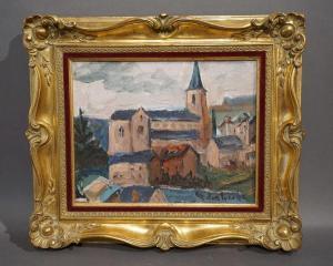 LAMBREXHE MARIE 1921-1998,Vue de village,Legros BE 2020-02-13