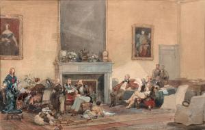 LAMI Eugene Louis,Louis Philippe et sa famille en exil, dans le salo,1848,Daguerre 2024-03-22