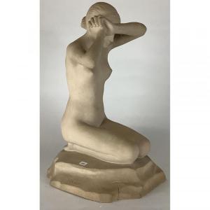 LAMI Stanislas 1858-1944,Jeune fille nue à genoux,Herbette FR 2022-11-12
