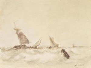 LAMONT Augusta,Voiliers naviguant par mer agitée,Ruellan FR 2020-05-09