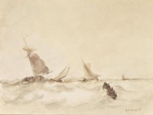 LAMONT Augusta,Voiliers naviguant par mer agitée,Ruellan FR 2020-09-05