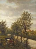 LAMORINIERE Jean Pierre Francois 1828-1911,Au bord du canal,Christie's GB 2015-11-17