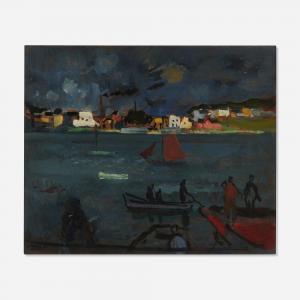 LAMOTTE Bernard 1903-1983,Harbor Scene,Toomey & Co. Auctioneers US 2023-07-26