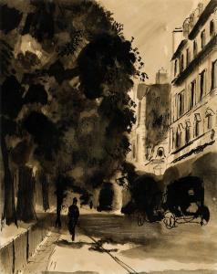 LAMOTTE Bernard 1903-1983,Paris Street Scene,Barridoff Auctions US 2024-04-13
