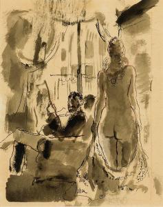 LAMOTTE Bernard 1903-1983,The Seduction,Barridoff Auctions US 2024-04-13