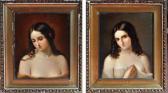 LAMPI J.P 1800-1800,BUST PORTRAITS OF YOUNG WOMEN,Anderson & Garland GB 2011-06-07