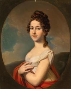 LAMPI Johann Baptist II,Portrait of Caroline Freifrau von Sacken,Palais Dorotheum 2022-11-10