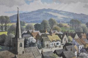 LAMPITT Ronald 1906-1988,A village view beneath a hill,Andrew Smith and Son GB 2016-02-02