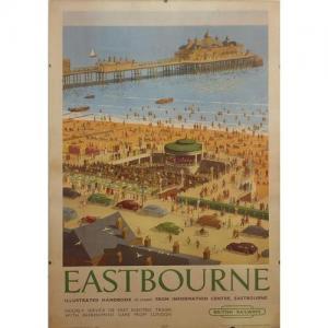 LAMPITT Ronald 1906-1988,British Railways advertising travel poster,Eastbourne GB 2019-05-11