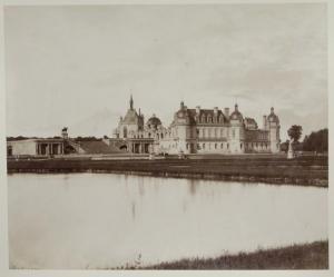 LAMPUÉ Pierre 1836-1924,Château de Chantilly,1890,Chayette et Cheval FR 2017-05-15