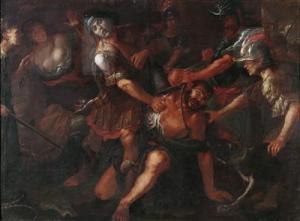 LAMPUGNANI Giovanni Battista 1590-1640,Samson escaping from ropes binding him; The,Palais Dorotheum 2011-10-12