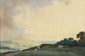 LANCASTER Percy 1878-1951,Admiring the Hilltop,1918,Mellors & Kirk GB 2024-01-09