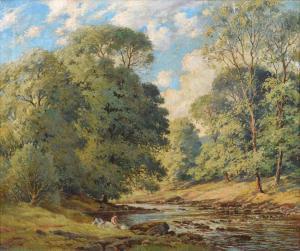 LANCASTER Percy 1878-1951,Summer's Day on the Brathay (Lake District),Peter Wilson GB 2023-07-13