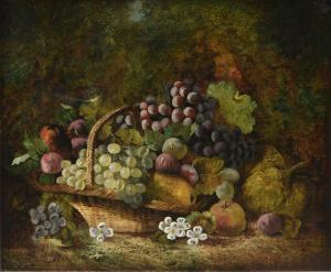 LANCE George 1802-1864,Still Life with Grapes,1868,Simpson Galleries US 2023-09-23