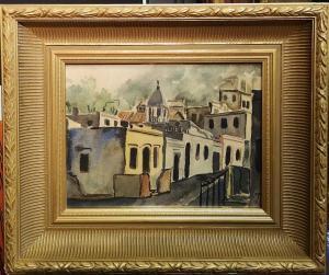 LANCE Marjorie 1900,View of a Spanish town,1957,Cheffins GB 2020-11-12