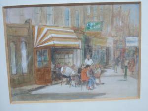 LANCEMAN Audrey 1931,Cafe, 
Hampstead High Street,Bellmans Fine Art Auctioneers GB 2011-05-18