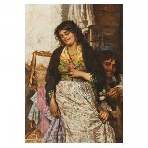 LANCEROTTO Egisto 1847-1916,CORTEGGIAMENTO,Pandolfini IT 2023-11-15