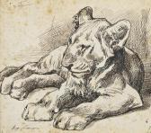 LANCON Auguste 1836-1885,Study of a lion cub,Christie's GB 2011-10-25