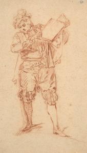 LANCRET Nicolas 1690-1743,Homme tenant un ouvrage, étude po,Artcurial | Briest - Poulain - F. Tajan 2023-09-26
