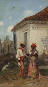 LANDALUZE Victor Patricio 1828-1889,El encuentro,1875,Christie's GB 2023-03-14