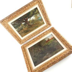 LANDELLE Charles Zacharie 1821-1908,Paysages,1858,Ruellan FR 2023-09-02